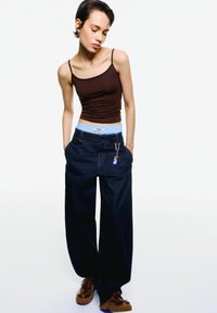 Bershka - BAGGY BARREL - Jean boyfriend - royal blue Image miniature 1