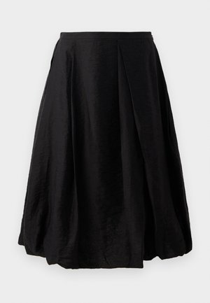 SUSAN - Falda acampanada - black