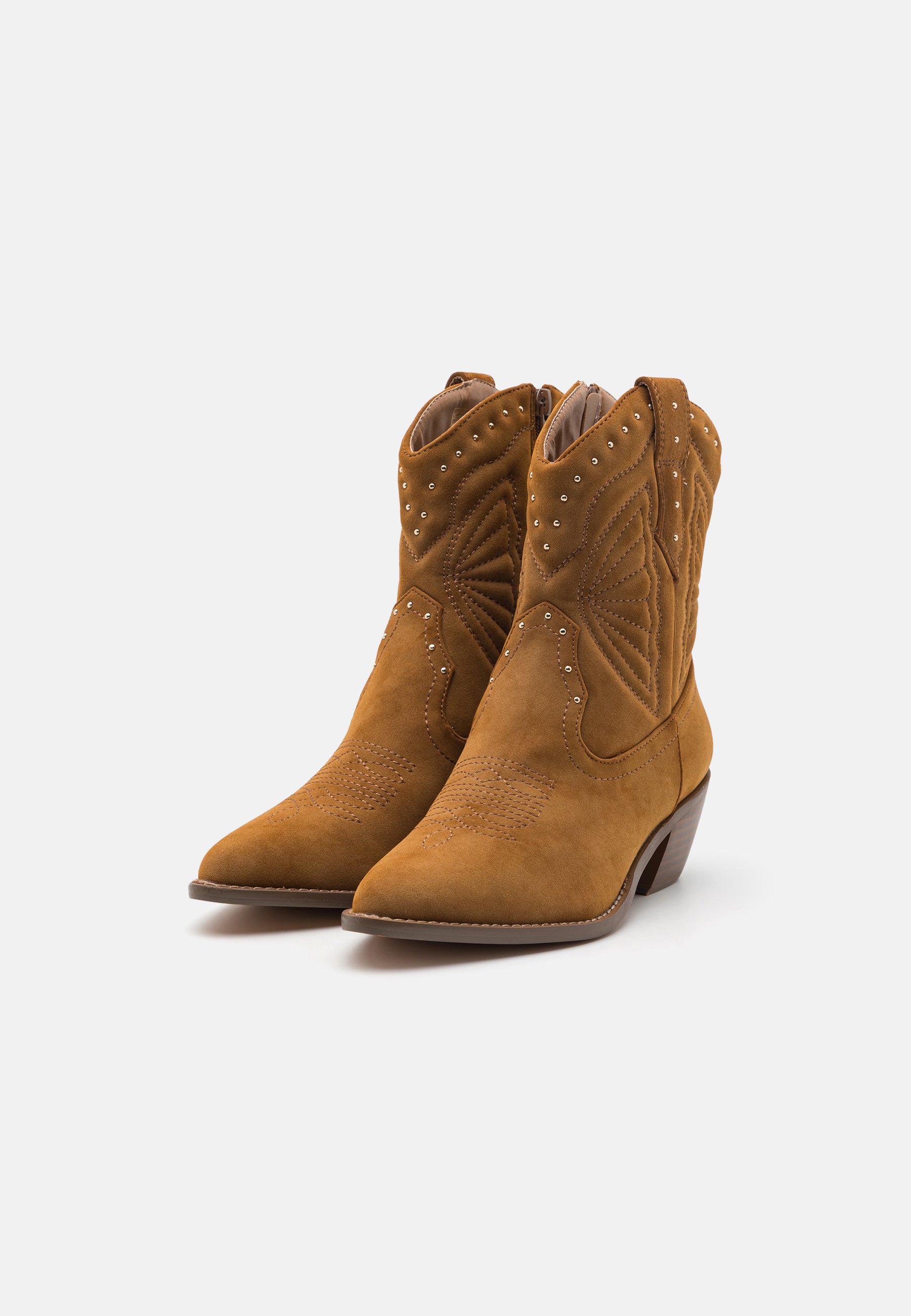 Anna Field Bottines de cowboy / motard - cognac - ZALANDO.FR