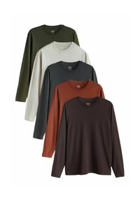 LONG SLEEVE PACK  - Ilgarankovis viršutinės dalies drabužis - slate green ecru orange brown