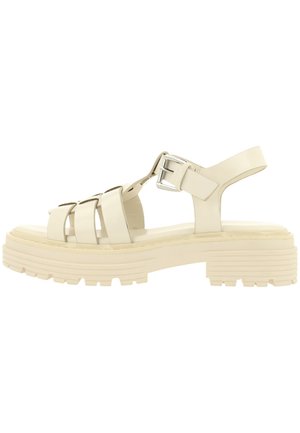 Sandalen met plateauzool - beige