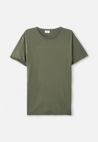 ROLL NECK TEE - T-paita - dark olive