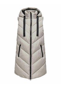 JDYSKYLAR PADDED HOOD - Waistcoat - chateau gray