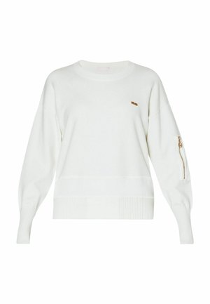 LIU JO CREW-NECK WITH POCKET - Strickpullover - white