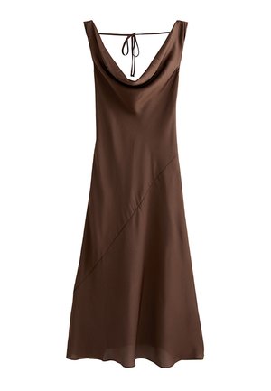 New Look, COWL NECK SLEEVELESS MAXI - Vestito elegante - dark brown