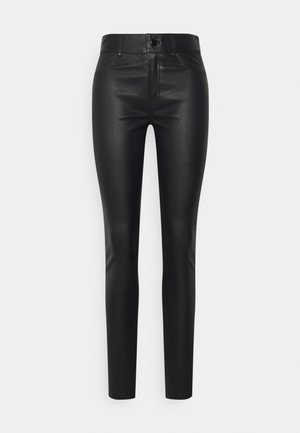 PASSION - Leather trousers - black