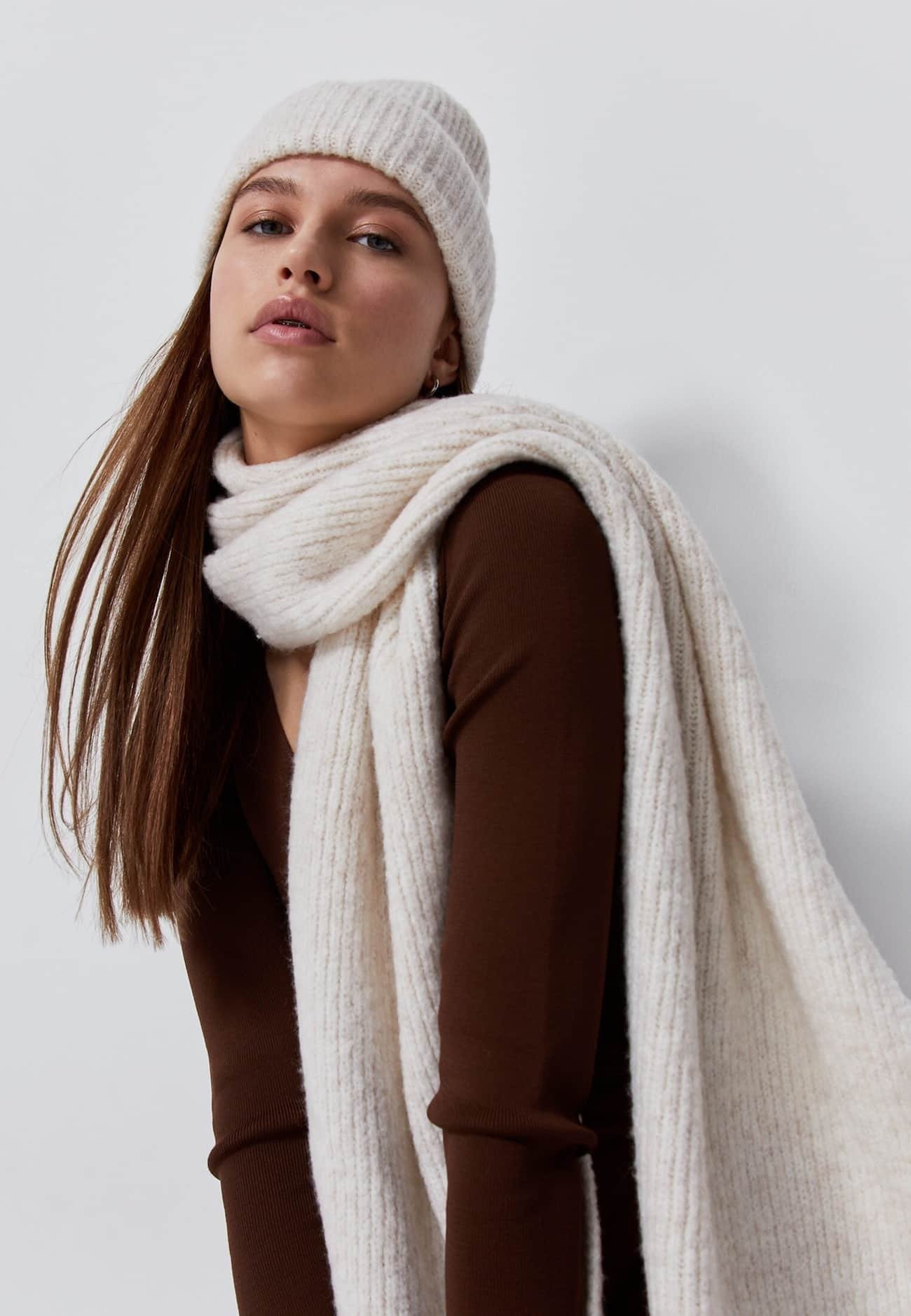 Stradivarius Sjaal - off-white/crème - Zalando.be