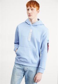 Alpha Industries HOODIE - Mikina s kapucňou - light blue