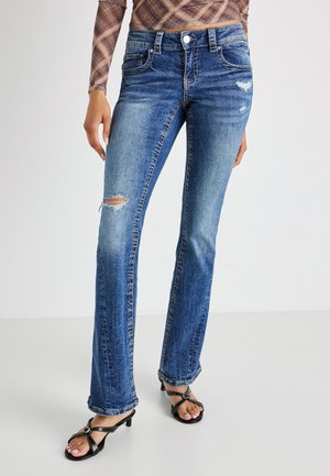LOW TWISTED - Jeans bootcut - dark blue