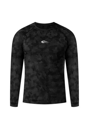 Smilodox, KOMPRESSION CAMO LONGSLEEVE VAREK - Langærmet T-shirt - anthrazit schwarz