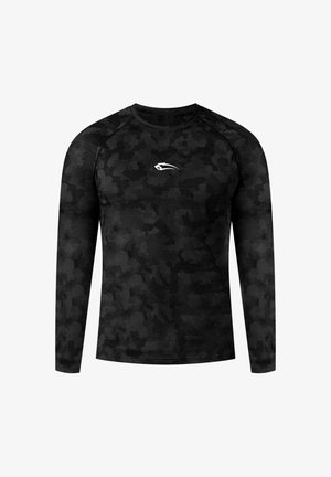 Smilodox, KOMPRESSION CAMO LONGSLEEVE VAREK - Langærmet T-shirt - anthrazit schwarz