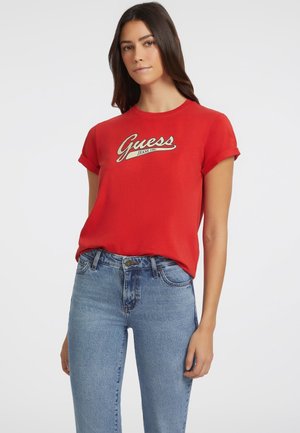 Guess Jeans - T-shirt z nadrukiem