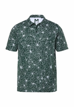 Men Plus, MEN+ POLO SHIRT, ALL-OVER PRINT, SHORT SLEEVES, UP TO 8XL - Polo - medium green