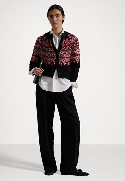 Polo Ralph Lauren FAIR ISLE ALPACA-BLEND CARDIGAN - Kardigán - black multi