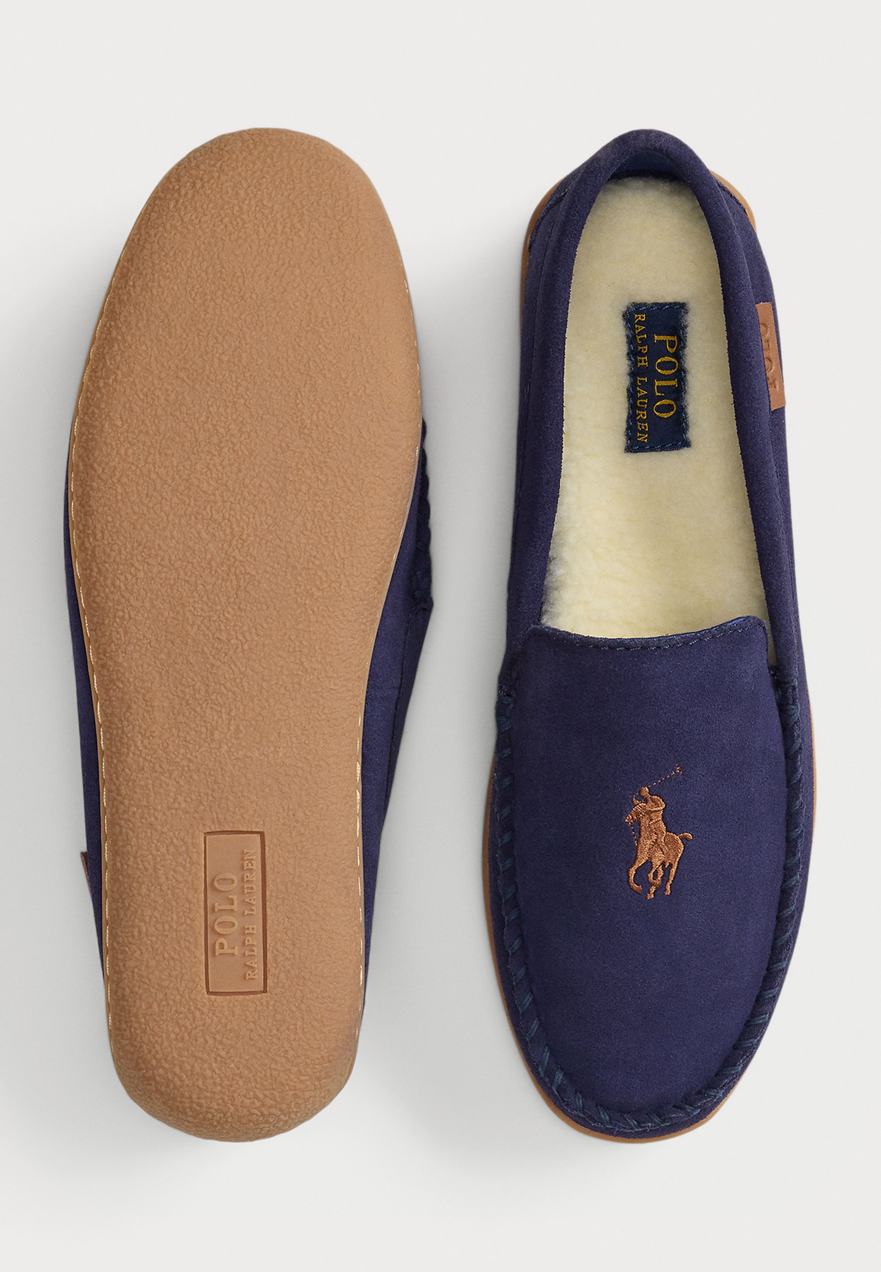 Polo Ralph Lauren BRENAN SUEDE SLIPPER - Tofflor & inneskor - navy