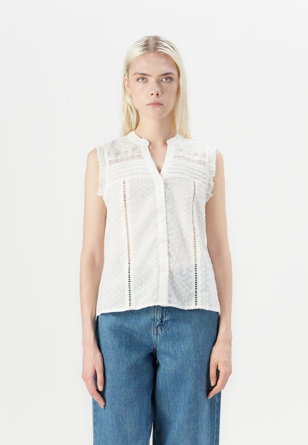 ONLEVELYN V NECK - Blouse - cloud dancer
