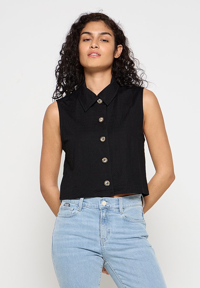 Mango Blouse zwart Mango Blouse zwart