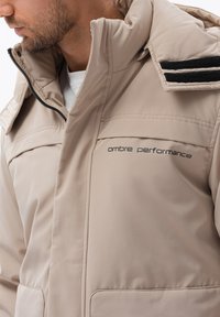 Ombre HOODED OM-JAHP-0128 - Vinterjacka - beige