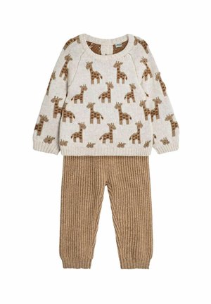 GIRAFFE SET - REGULAR FIT - Trainingsbroek - natural