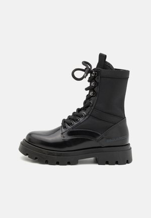 UNISEX - Snörstövletter - black