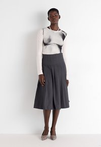 VILA VIRAGNA PLEATED SKIRT - Plisirano krilo - dark grey
