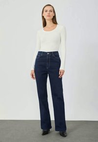Anna Field 3 PACK - Long sleeved top - egret, trooper & black