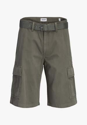 Jack & Jones, JPSTCOLE HUDSON BELTED - Lühikesed püksid - dusty olive