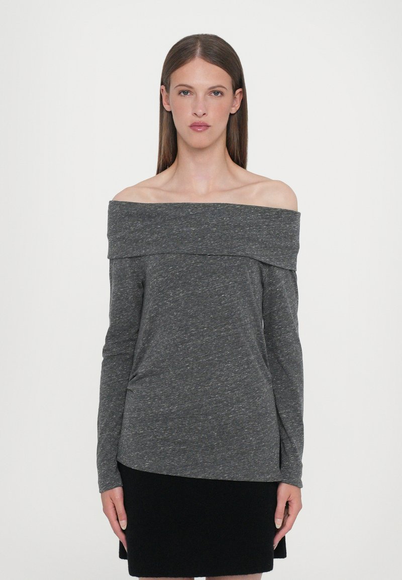 CLOSED ASYMMETRIC LONG SLEEVE - Bluză cu mânecă lungă - dark grey