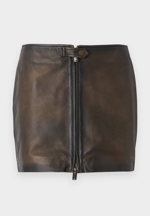 CIA SKIRT - Leather skirt2