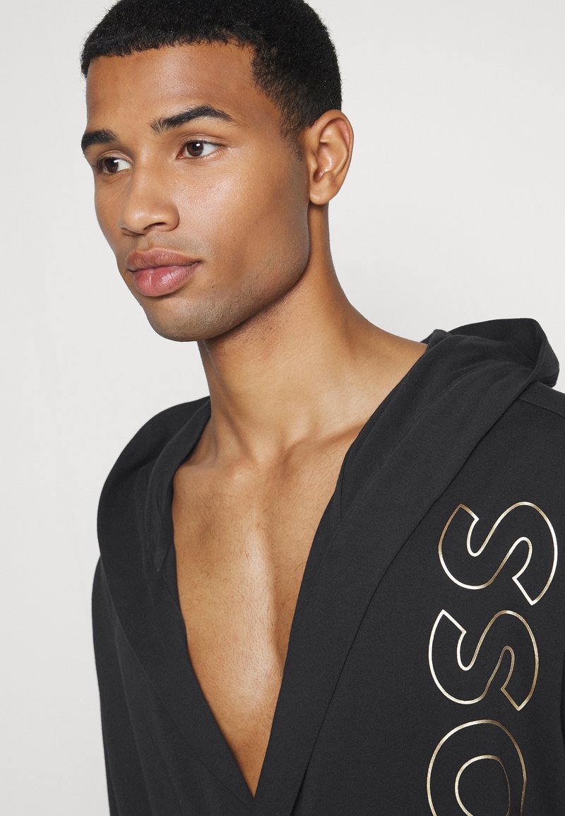 BOSS IDENTITY HOODED ROBE - Dressing gown - black - Zalando.de