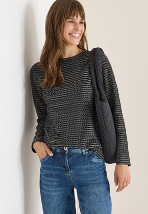 TWO-TONE STRUKTUR - Blusa - schwarz
