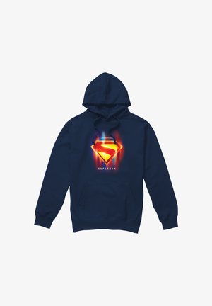 Cotton Soul, SUPERMAN 2025 GLOWING SHIELD CHOICES - Hoodie - dark blue