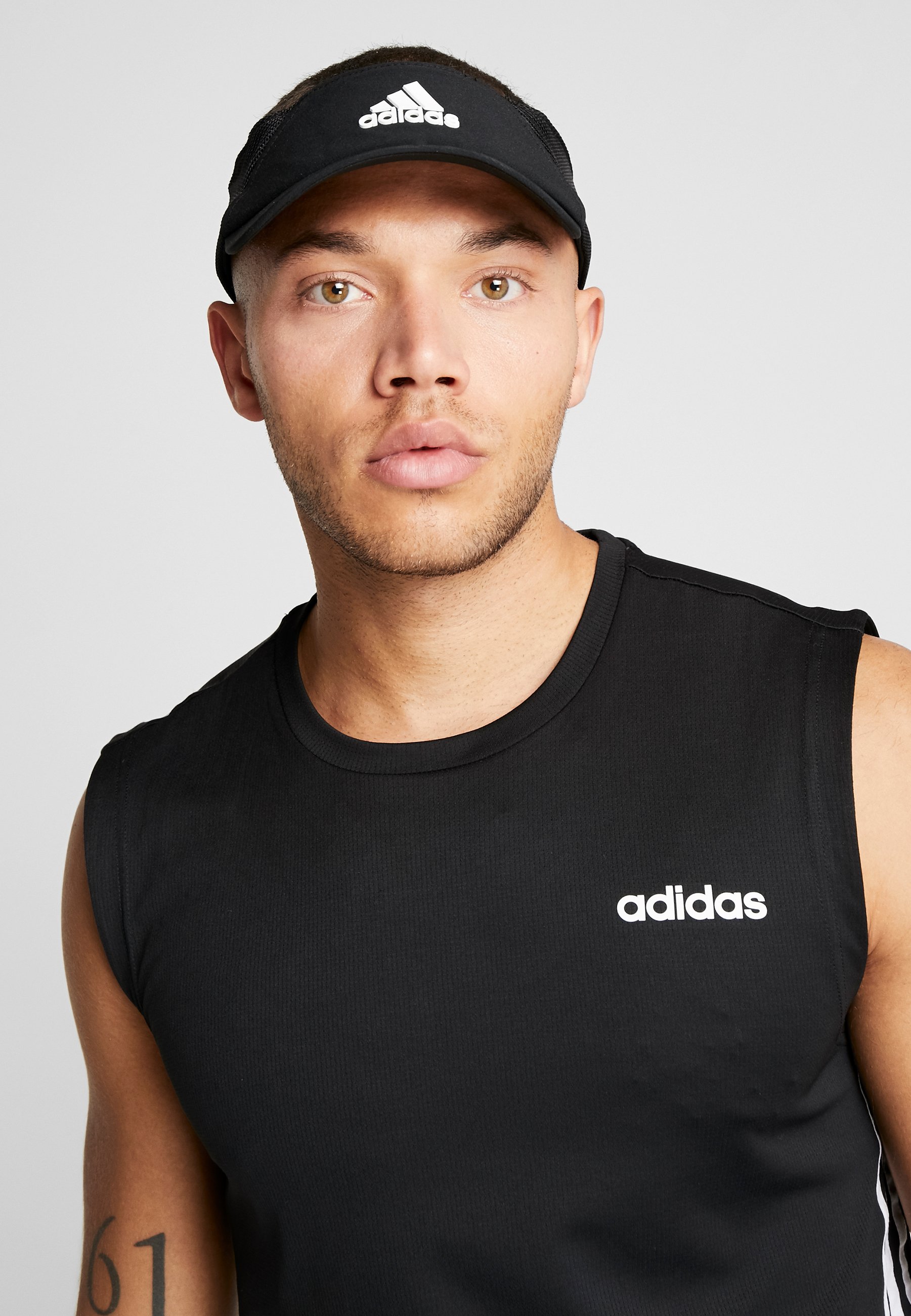 black adidas visor