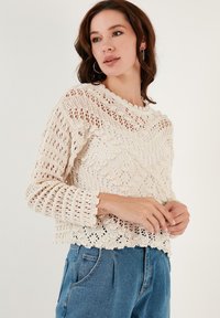 LELA REGULAR FIT - Pulóver - ecru