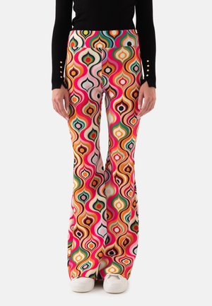 Just Like You COLORFUL PATTERNED BELL BOTTOM  - Stoffhose - multi coloured