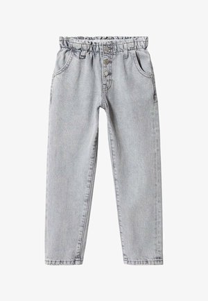 PAPERBAG - Jean droit - denim grau