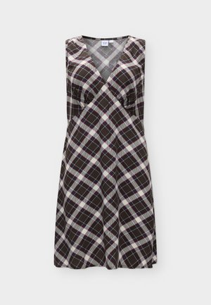 GAP, MINI DRESS FALL - Vestido informal - brown plaid