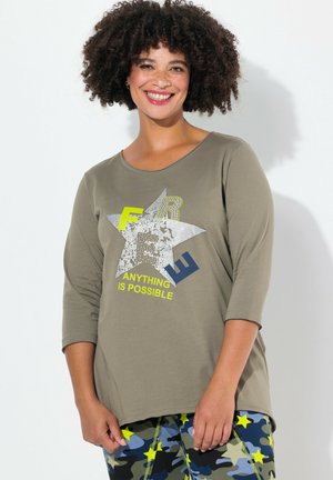GLITTER STAR RAW-EDGED FINISHES - Maglietta a manica lunga - reed green