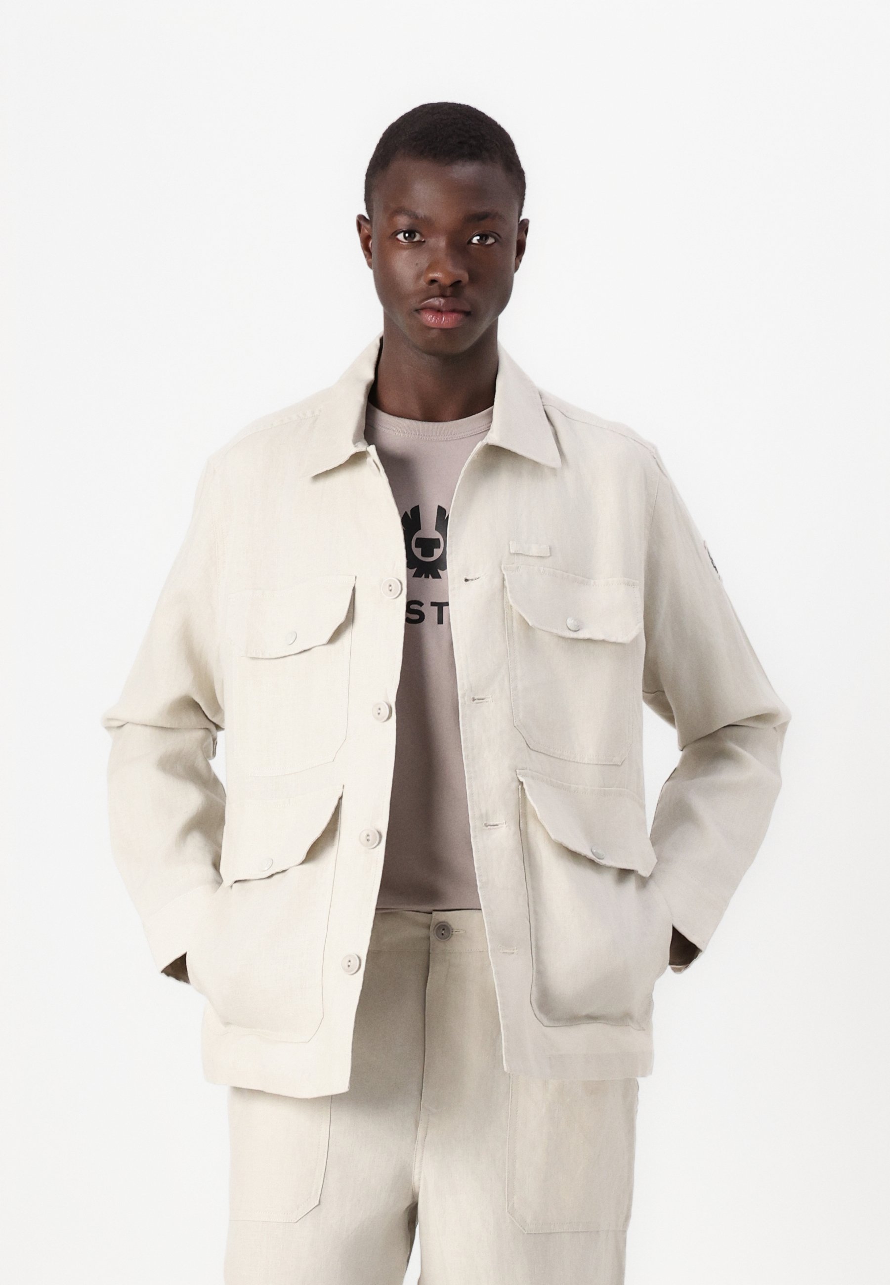 Belstaff FORGE OVERSHIRT - Leichte Jacke - stone beige/stein - Zalando