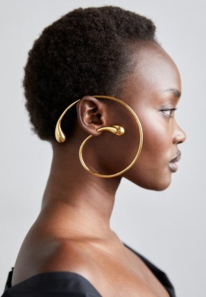 HUGO KREIT PISTIL MEGA HOOP - Pendientes - gold-coloured