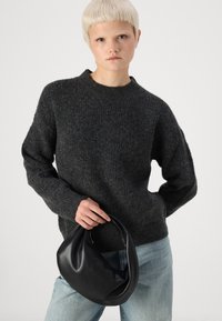 Pieces PCNEMESIO O-NECK - Pulover - dark grey