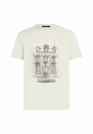 KARL LAGERFELD, KARL LAGERFELD T-SHIRT MAISON DE KARL SKETCH - Trükipildiga T-särk - cannoli cream