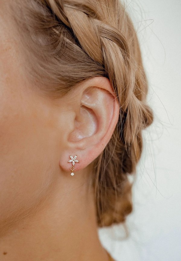 DAISY DROP - Ohrringe - goldfarben