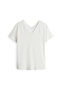 SLIM FIT RIB - T-Shirt basic - milk