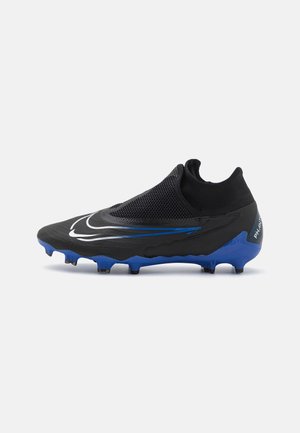 Nike Performance PHANTOM GX PRO - Firm-ground football boots - black/chrome/hyper royal