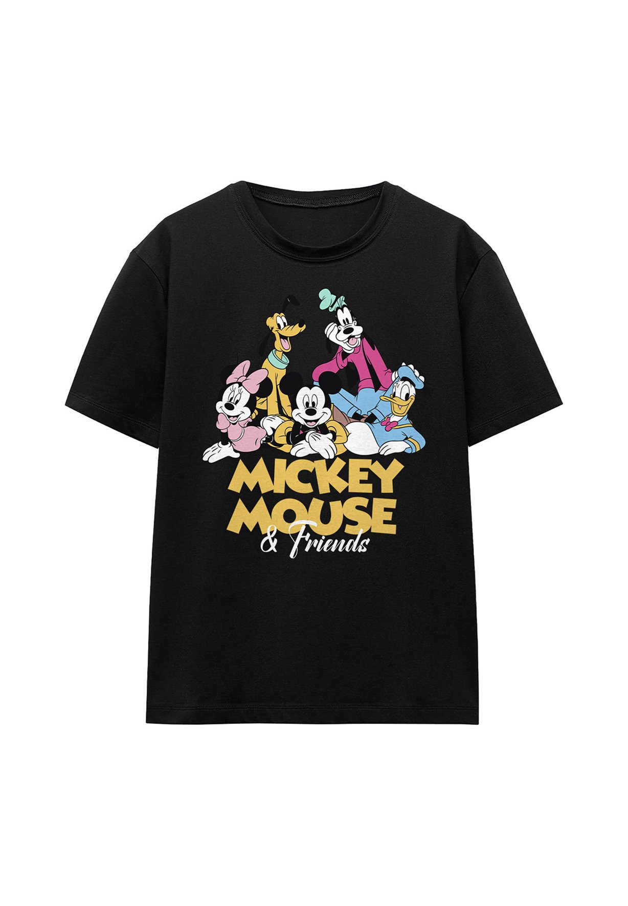Disney MICKEY MOUSE FRIENDS - Print T-shirt - black - Zalando