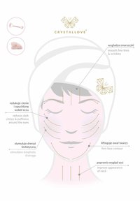 Narzędzia do pielęgnacji skóry z różowego kwarcu o gładkich powierzchniach, ergonomicznym kształcie, kolorowych akcentach oraz oznaczonych korzyściach dla technik pielęgnacji twarzy.