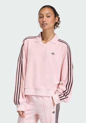 V NECK LONG SLEEVES - Mikina - sandy pink