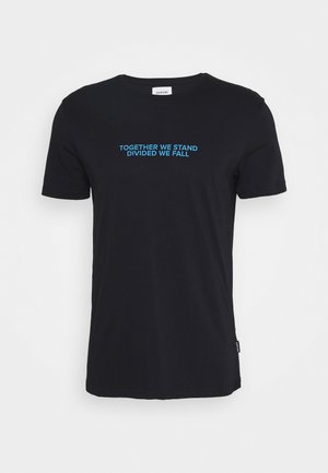 T-shirt med print - black