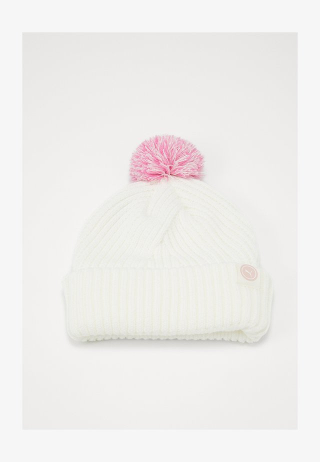 CIRCLE CAT REMOVABLE POM BEANIE - Czapka - bright white